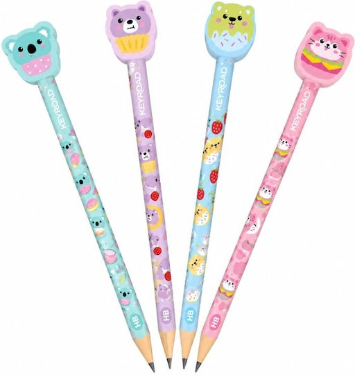 Молив Гума Bounce Buddies HB Sweet Animals Keyroad