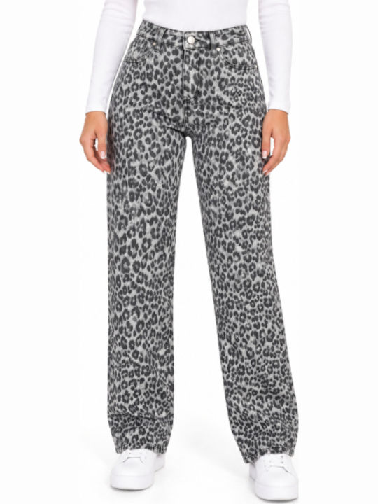 Women's Fabric Trousers in Regular Fit Grey WF-F2618-27TR-GREY