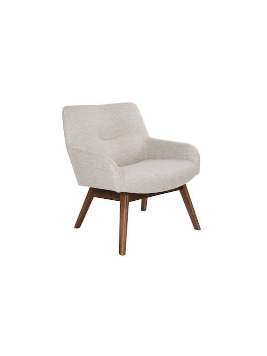 Brea 399 Πολυθρόνα Περιστρεφόμενη Μπεζ 65x73x63cm