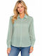 Long Sleeve Women's Shirt Mint WC-AM23-2023-27SH-VER