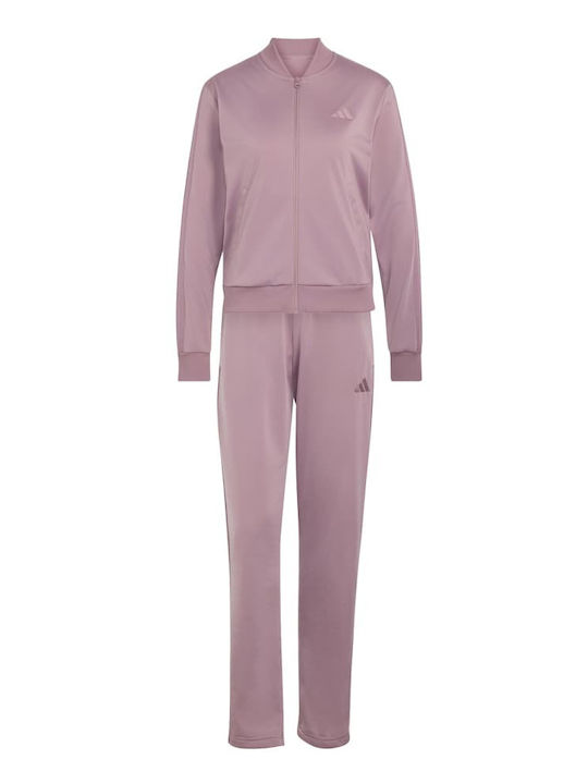adidas Dayready Tracksuit Σετ Φόρμας Μωβ