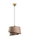 Opviq Stage Chandelier Brown Pendant Light with E27 Socket 10x10 cm
