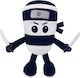 Ninja Avaleea Ninjolino Jucărie de Pluș Brainrot Series 30 Cm X 20 Cm Negru Alb