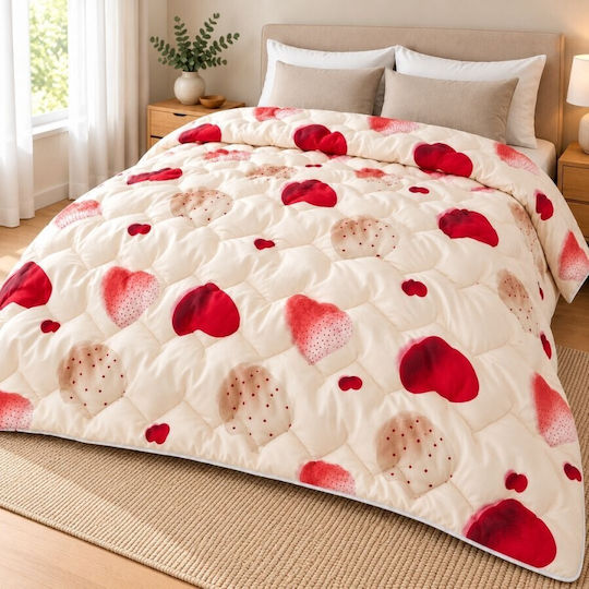Pucioasa Doppelbettdecke 220 x 200 cm Orange 380 g/m²