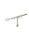Rodeco Galerie de perdea din plastic Innovation simplă Ø16 mm 160 cm White And Gold
