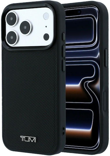 Tumi Leather Ballistic Pattern Magsafe Case Iphone 18 Pro Max 17 Pro Max Black Tuhmp18xrbak