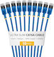 StarTech Flat U/UTP Cat.6a (Gigabit) Ethernet Network Cable 0.15m Black 10 Pieces