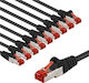Goobay S/FTP Cat.6 (Gigabit) Network Cable Ethernet 3m Black