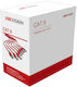 Hikvision Медна кабелна връзка с директно свързване Кат. 6 (Гигабитов) Ethernet мрежов кабел 305 м Бял