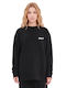Flower Damen-Sweatshirt Schwarz