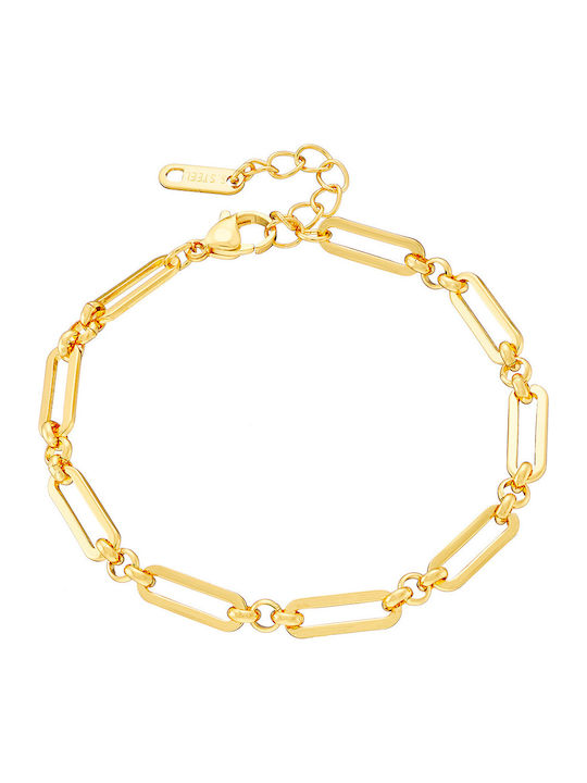 Art Collection Women's Gold Plated Steel Bracelet