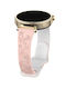 Λουράκι Σιλικόνης Concave Flower Δίχρωμο Garmin Vivoactive 5 Pink White