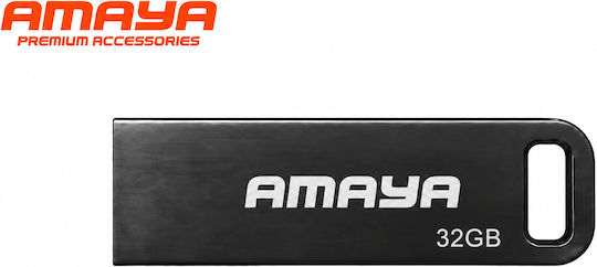 Amaya 32GB USB 2.0 Stick Μαύρο
