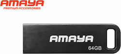 Amaya 64GB USB 2.0 Μαύρο Amaya 64GB USB 2.0 Μαύρο