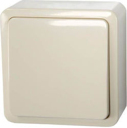 Vilma Vertiefer Elektrischer Wandtaster mit Ecru-Rahmen