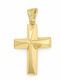 Daskalakis Men’s 14K Gold Cross with Crucified Without Chain