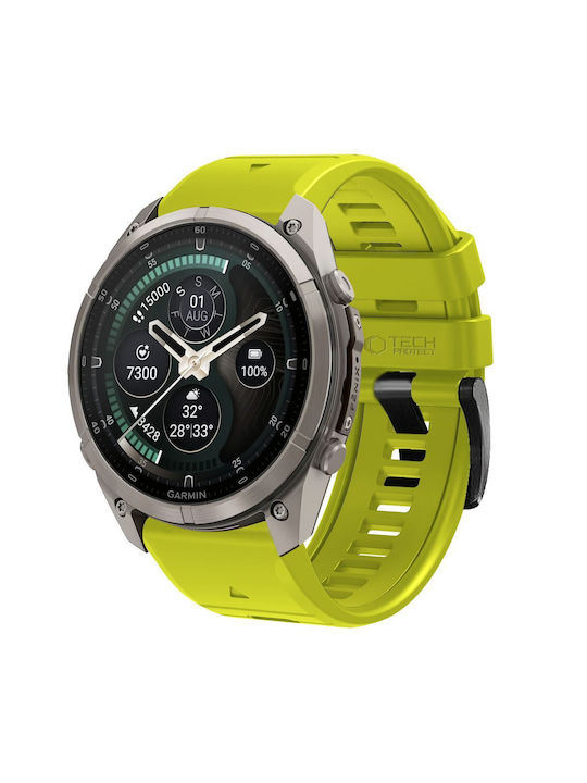 Tech-protect Silicone Garmin Fenix 5 6 6 Pro 7 8 8 Pro E 9 9 Pro 47 Mm Volt Lime 5906302399901