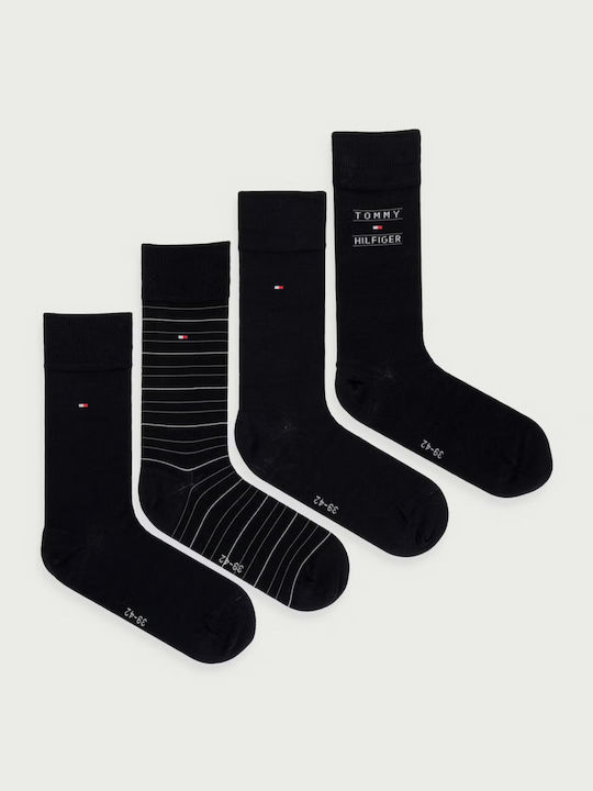 Tommy Hilfiger Ανδρικές Κάλτσες Black 4Pack