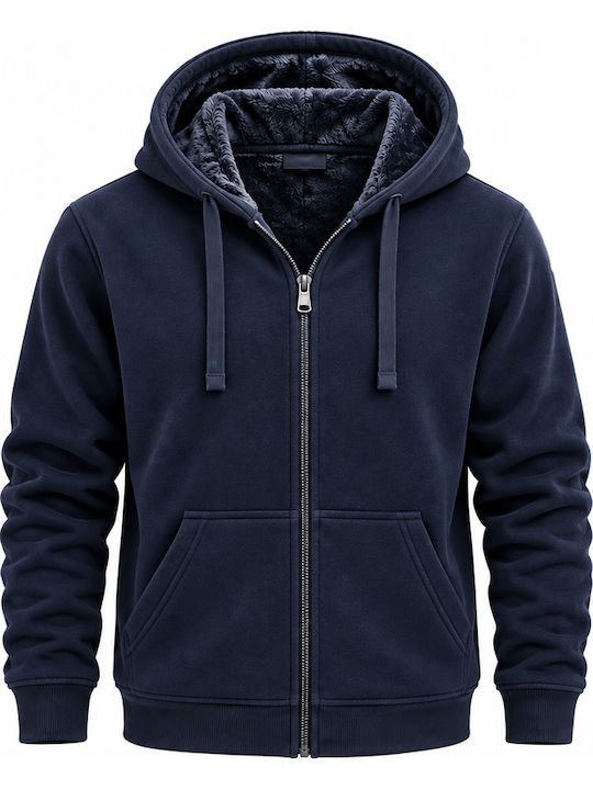 Dark Blue Hooded Sweatshirt