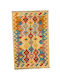 Kelim Handgefertigter Rechteckiger Mehrfarbiger Teppich 77x123cm