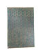 Handgefertigter rechteckiger blauer Kelim-Teppich 196x290 cm