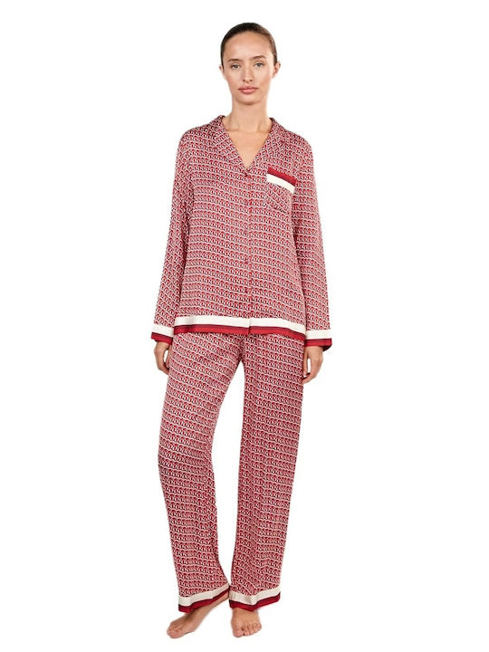 Gisela Winter Women's Pyjama Set Red