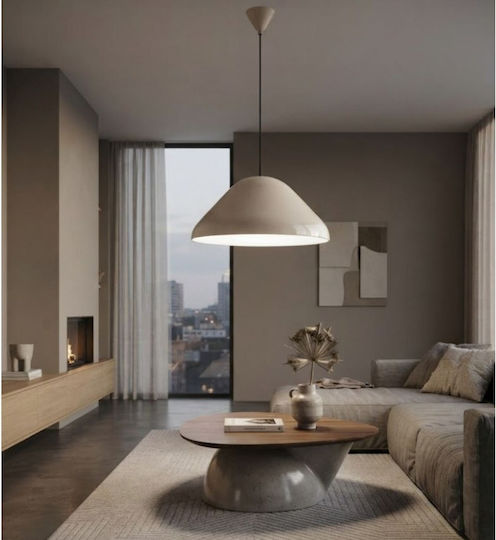 Fan Europe Beige Pendant Light with E27 Socket