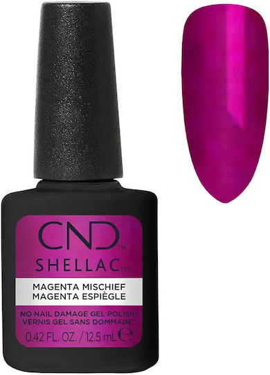 CND Shellac Полутраен Лак За Нокти Magenta Mischief с Глитер 12.5ml