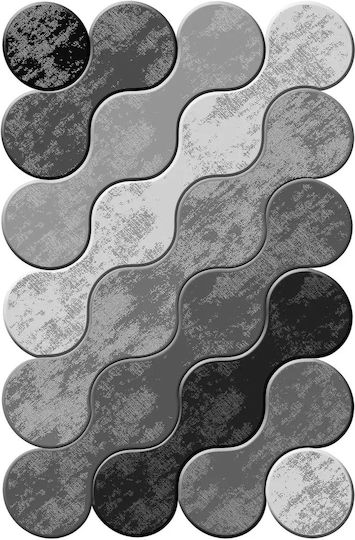 Conceptum Hypnose Неплъзгаща се Пътека White / Gray / Black 80x150cm