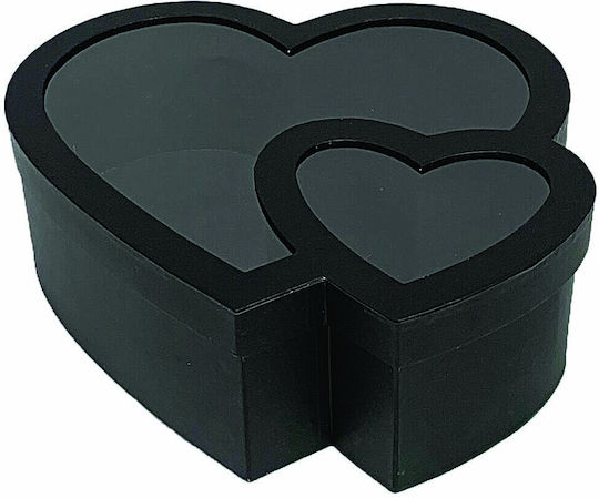 JK Home Decoration Καρδιά Χάρτινο Κουτί για Δώρο Λευκό 26x9εκ.