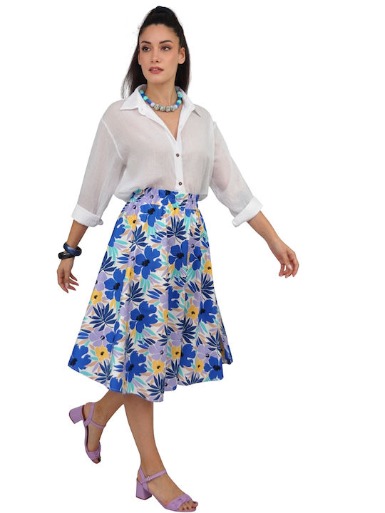 Maxi Floral Multicolour Skirt