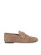 Suede Women's Loafers in Brown