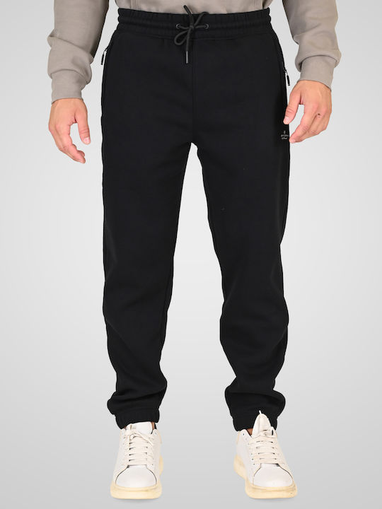 Rebase Sweatpants with Elastic Waist Black