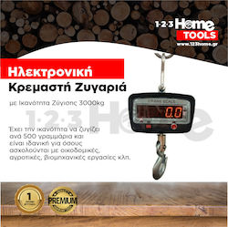 Kraft World Електронна професионална кранова везна с капацитет на теглене 3000 kg