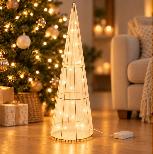 Illuminated Cone Tree 60cm White Illuminated Cone Tree 60cm White