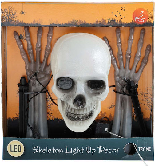 Jk Home Décor Σκελετός Διακοσμητικός Halloween Κίνηση Led 10x30cm