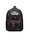 Old Skool Classic Junior High-High School Backpack with Water Bottle Holder Black 22L