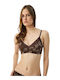 Elegance Women's Brown-Mocha Animal Print Sports Bra