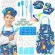 Woopie Dino Cooking Set With Apron, Chef Hat & Accessories for Ages 3+