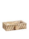 JK Home Decoration Κασπώ Ξύλινο Πολύχρωμο 24x14x6εκ.
