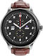 HMD Watch X1 46mm με Παλμογράφο (Silver Leather)