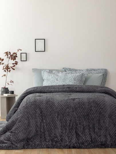 Palamaiki Sherpa Comforter Double 220x240cm Masa Grey 760 GSM