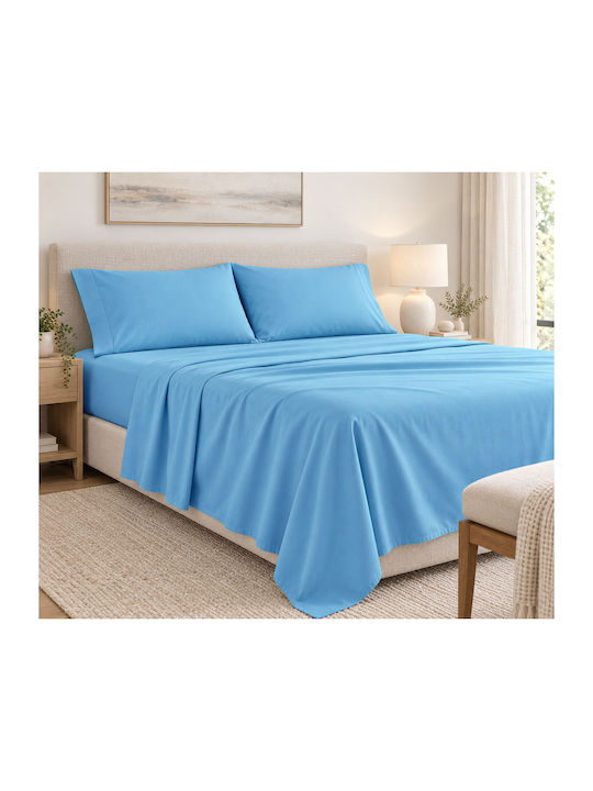 Viopros Double Quilt 220x240 cm Basic Blue
