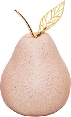Decorative Ceramic Pear Beige 8x13cm Dorosimo 18907