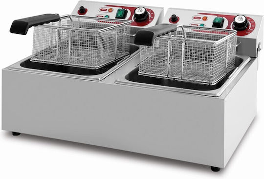 Dynamic Електрически Двоен Фритюрник 5kW С Капацитет 2x3lt 57x48x32cm