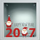 Χριστουγεννιάτικο Αυτοκόλλητο - Happy New Year 24 - 120cm X 80cm