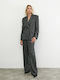 Women's Fabric Trousers Black