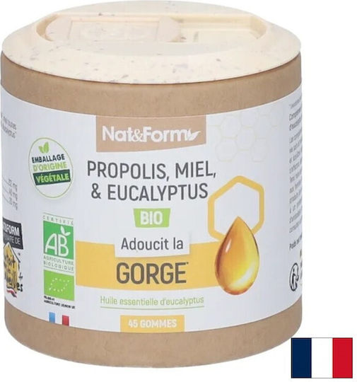 Nat&Form Прополис, Мед И Евкалипт 4 Таблетки
