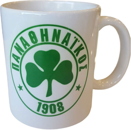 Панатинайкос Керамична Бяла Чаша 330ml