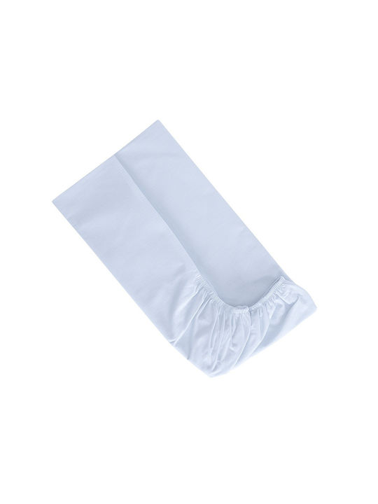 Lorelli Baby Cotton Fitted Crib Sheet Uni Blue ...